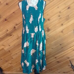 Torrid Teal Floral Dress